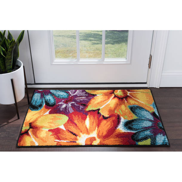 Latitude Run® Weisman Performance Red/Blue Rug & Reviews Wayfair